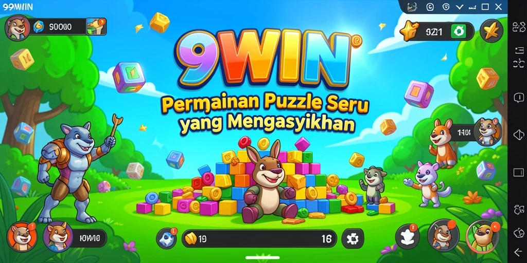 Gameplay menantang dalam 9WIN dengan puzzle interaktif.