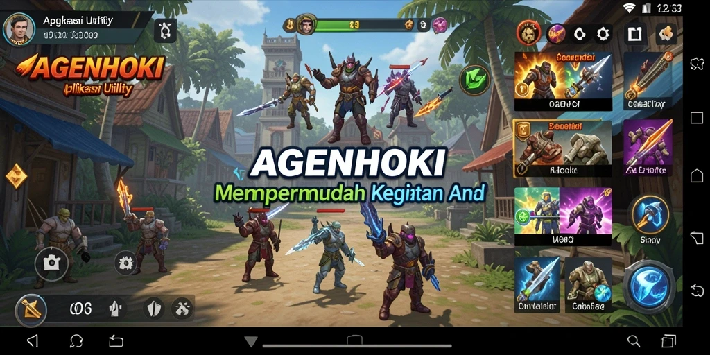 Tampilan antarmuka AGENHOKI yang sederhana dan fungsional.