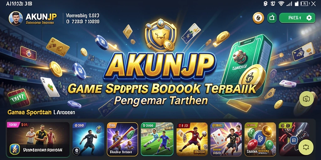 Screenshot utama AKUNJP menampilkan antarmuka taruhan yang menarik.