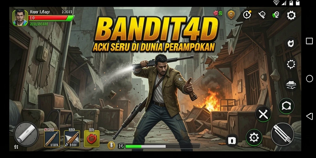 Tampilan gameplay BANDIT4D yang penuh aksi dan tantangan.