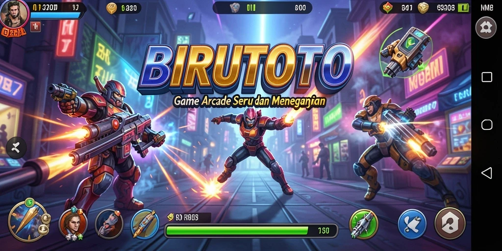 Tampilan gameplay seru di BIRUTOTO yang penuh warna dan tantangan.