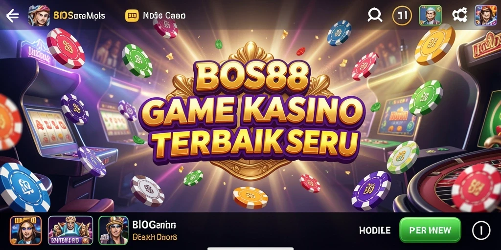 Screenshot utama BOS88 menampilkan gameplay Kasino yang menarik.