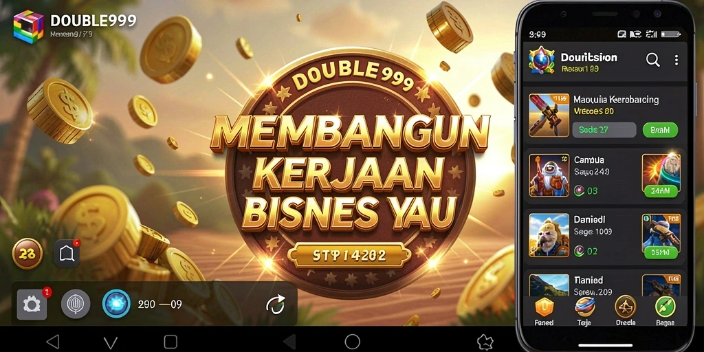 Screenshot gameplay <strong>DOUBLE999</strong> menunjukkan strategi bisnis yang menarik.