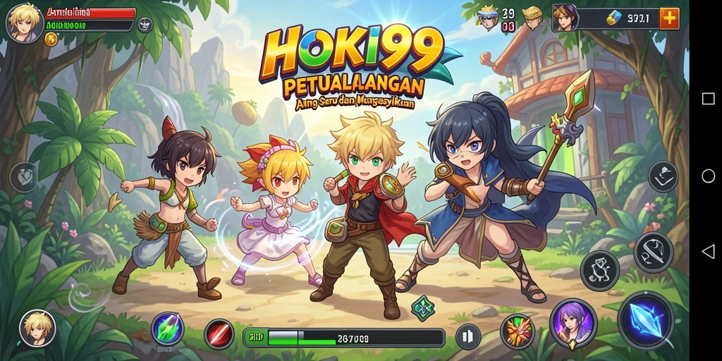Tampilan menarik dari gameplay HOKI99 yang penuh warna dan aksi.