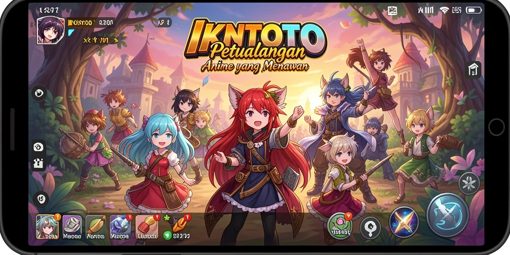 Tampilan gameplay <strong>IKNTOTO</strong> yang menarik dengan karakter Anime yang hidup.