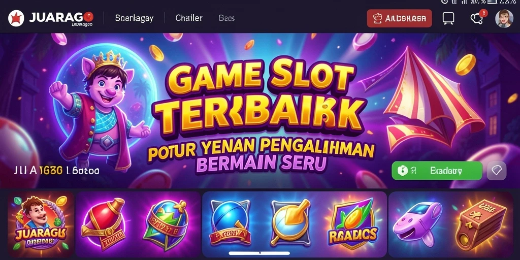 Tampilan gameplay JUARAGO dengan fitur slot yang memukau.