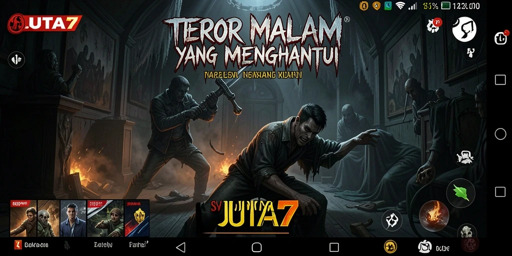Tampilan gameplay <strong>JUTA7</strong> yang menegangkan dan menyeramkan.