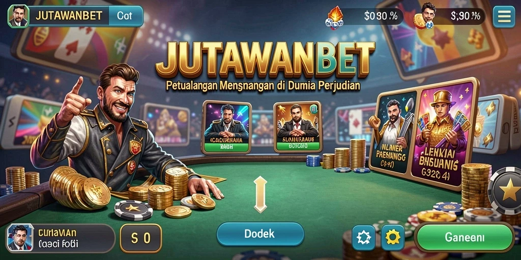Gameplay JUTAWANBET yang penuh petualangan dan tantangan.