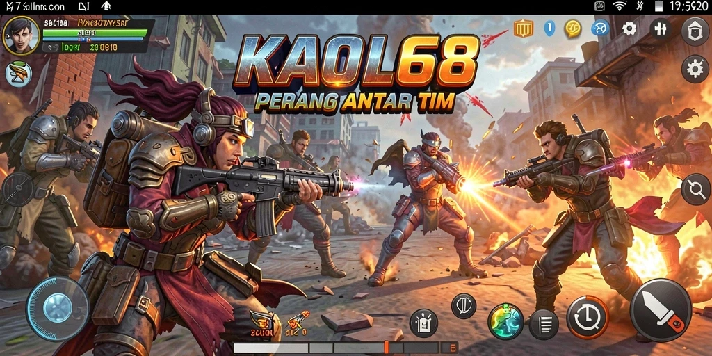 Tampilan gameplay seru dan intens dari KAOL68 yang menggugah semangat.