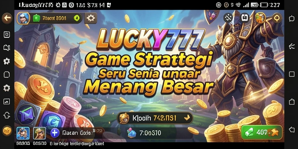 Tampilan gameplay seru dan mendebarkan dari LUCKY777.