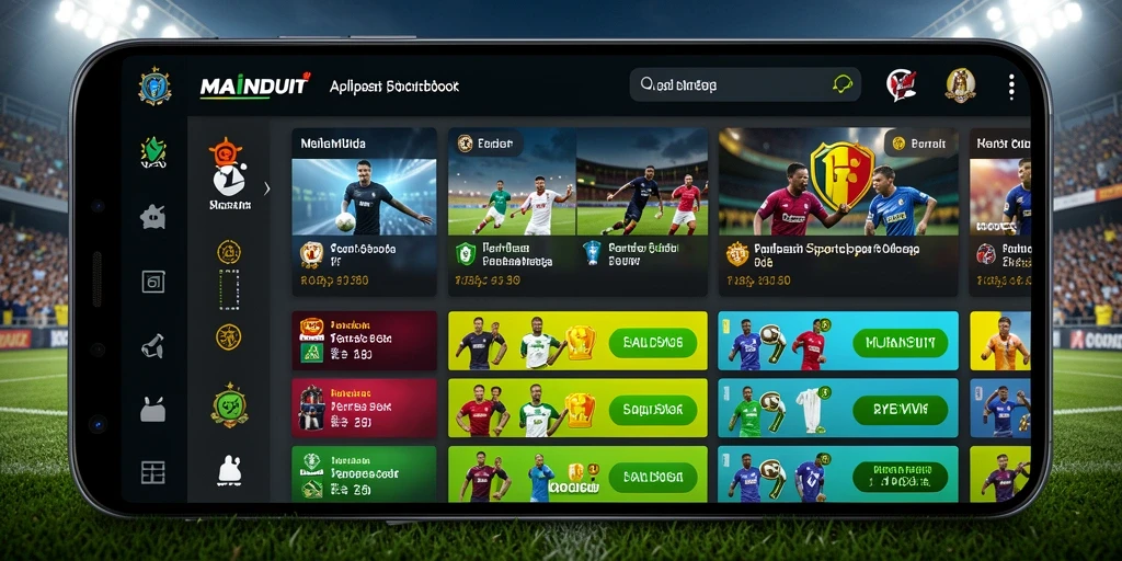 Tampilan menarik dari gameplay Sportsbook di MAINDUIT.