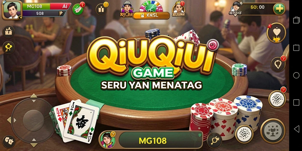 Screenshot gameplay QiuQiu dengan tampilan menarik dan interaktif.