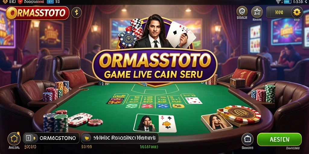 Tampilan menakjubkan gameplay Live Casino ORMASSTOTO.