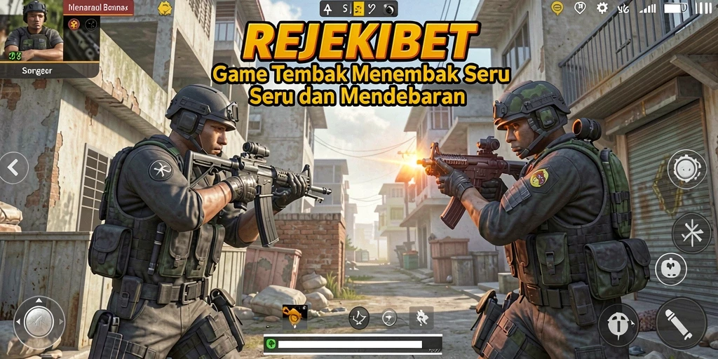 Tampilan gameplay REJEKIBET yang mendebarkan dalam mode TPS.