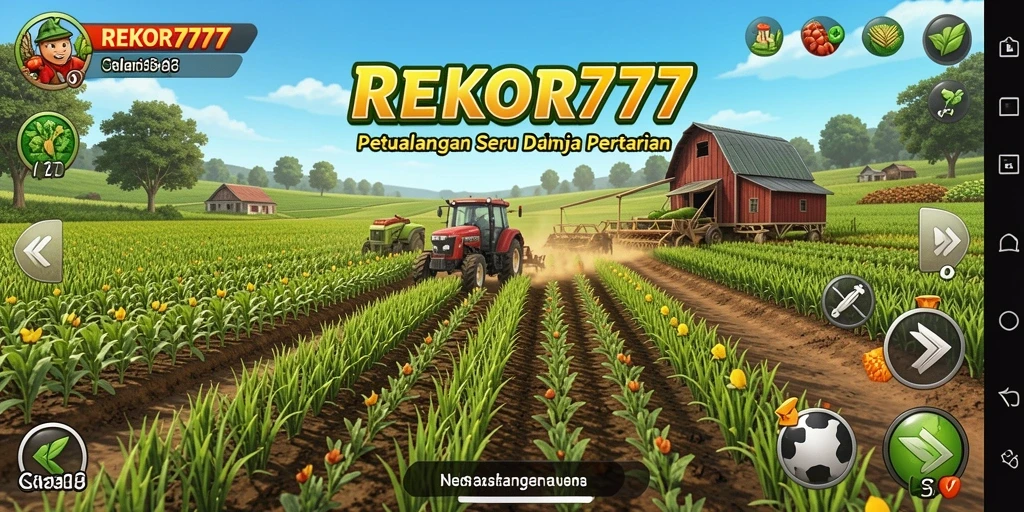 Tangkapan layar REKOR777 menampilkan pengalaman seru bertani dalam dunia virtual.