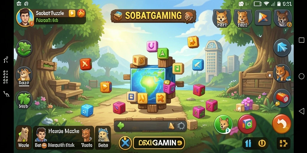 Tampilan menarik dari gameplay Puzzle SOBATGAMING.