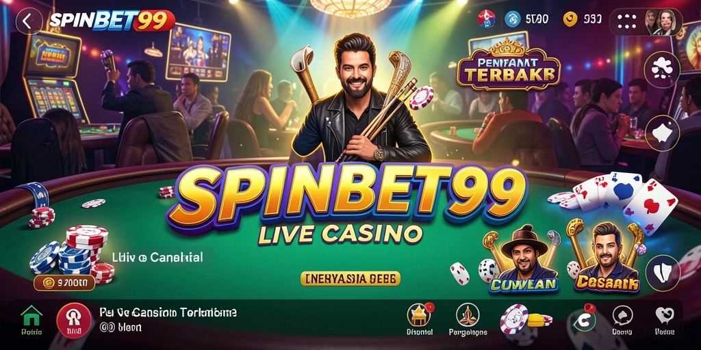 Tampilan permainan Live Casino yang menarik di SPINBET99.