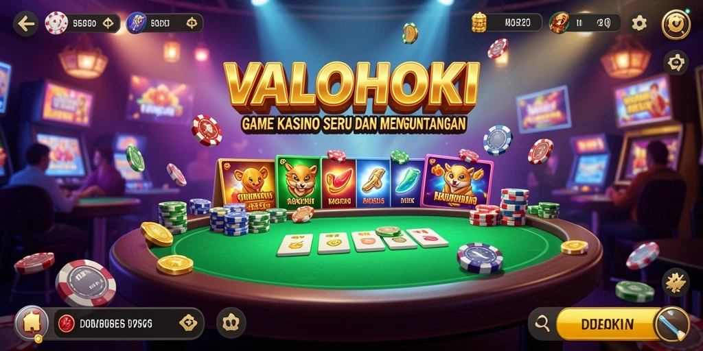 Tampilan gameplay VALOHOKI yang seru dalam dunia Kasino.